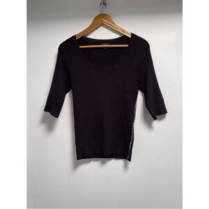Burberry Dark Knit Top 3/4 sleeves